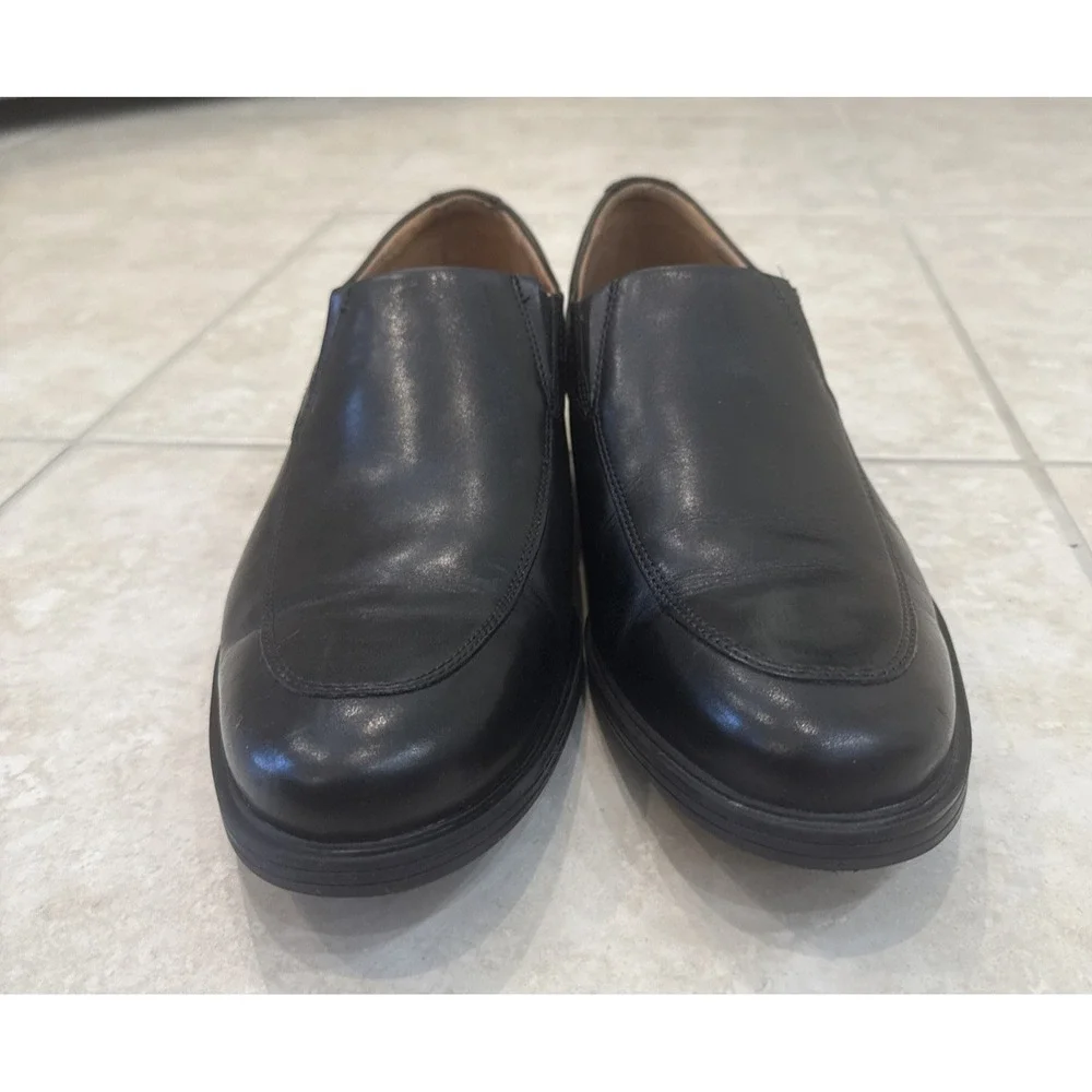 Clark Collection Men's 12 M Black Whiddon Step‎ Loafers Shoes Career Comfort